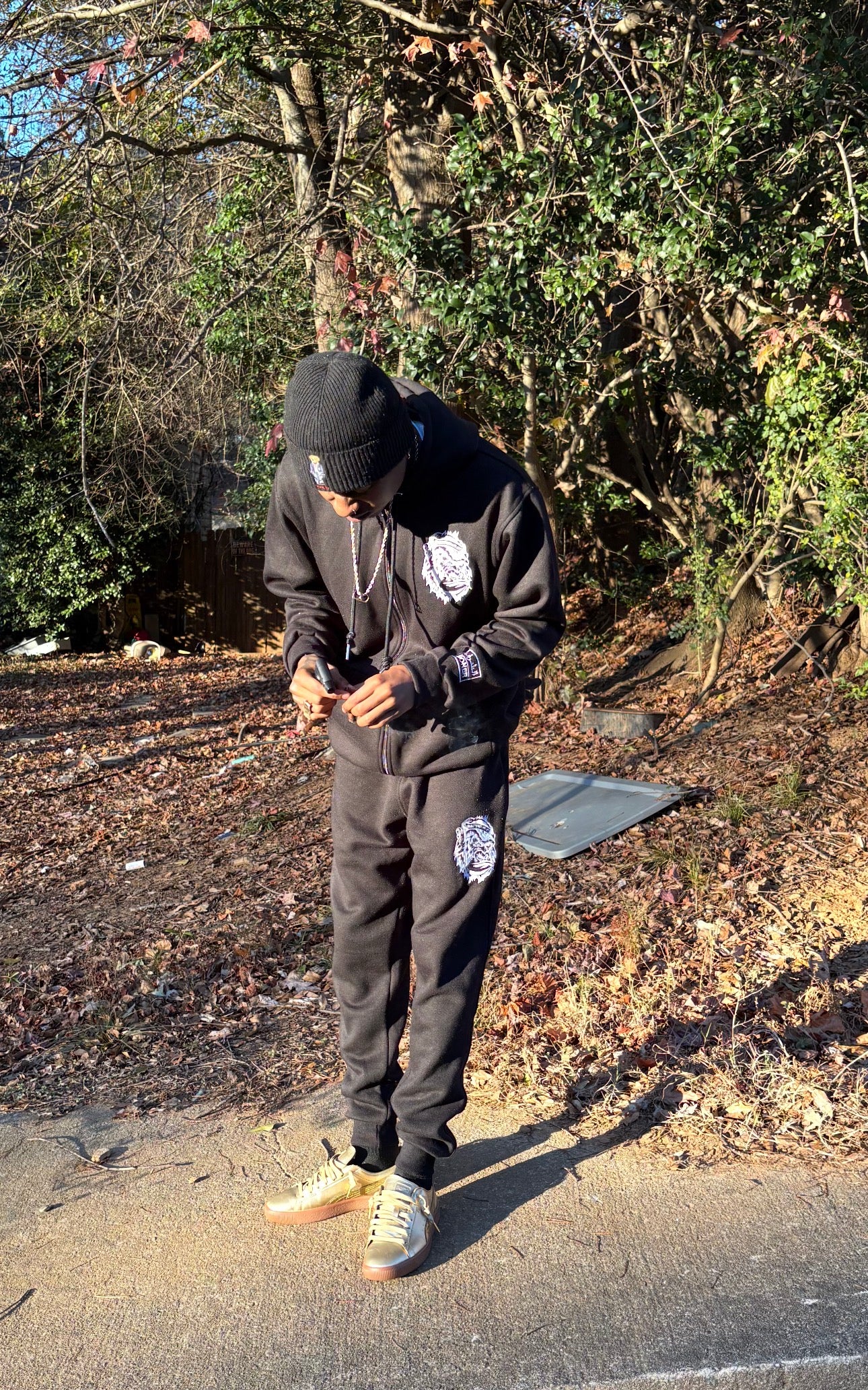 Black Gorilla  hoodie set