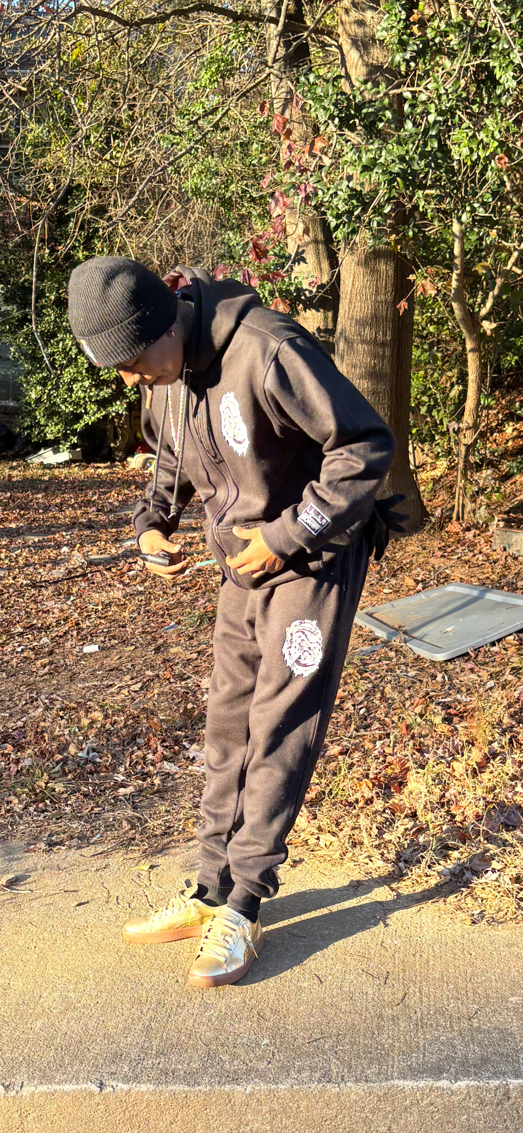 Black Gorilla  hoodie set