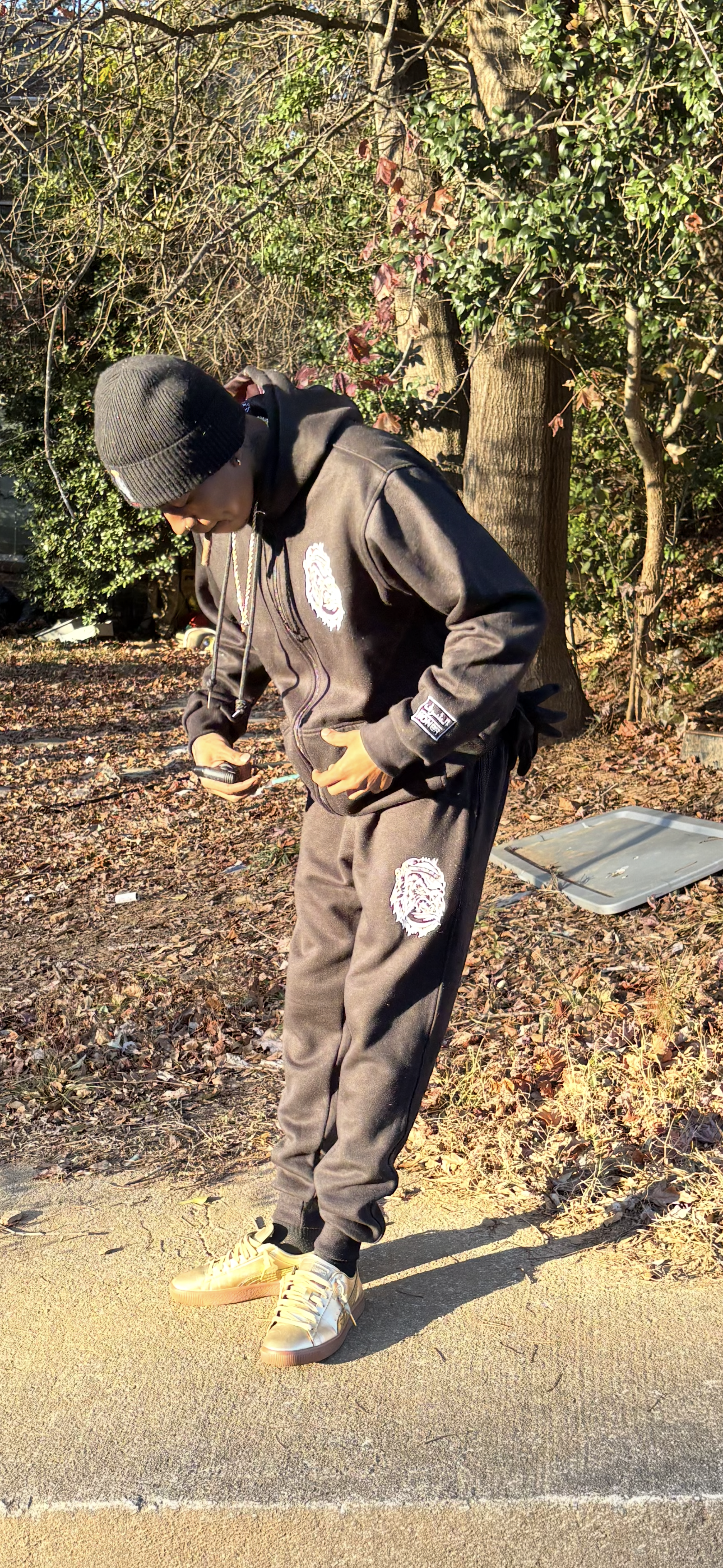 Black Gorilla  hoodie set