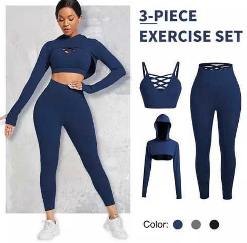 AFRI QUEEN 3 PIECE EXERCISE SET