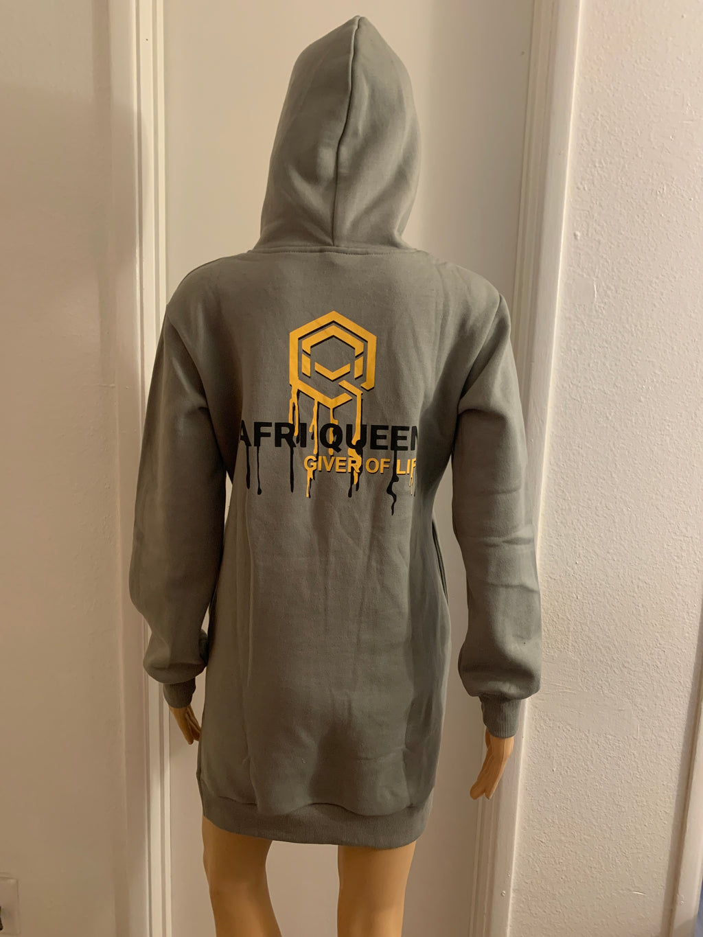 AFRI QUEES HOODIE DRESS