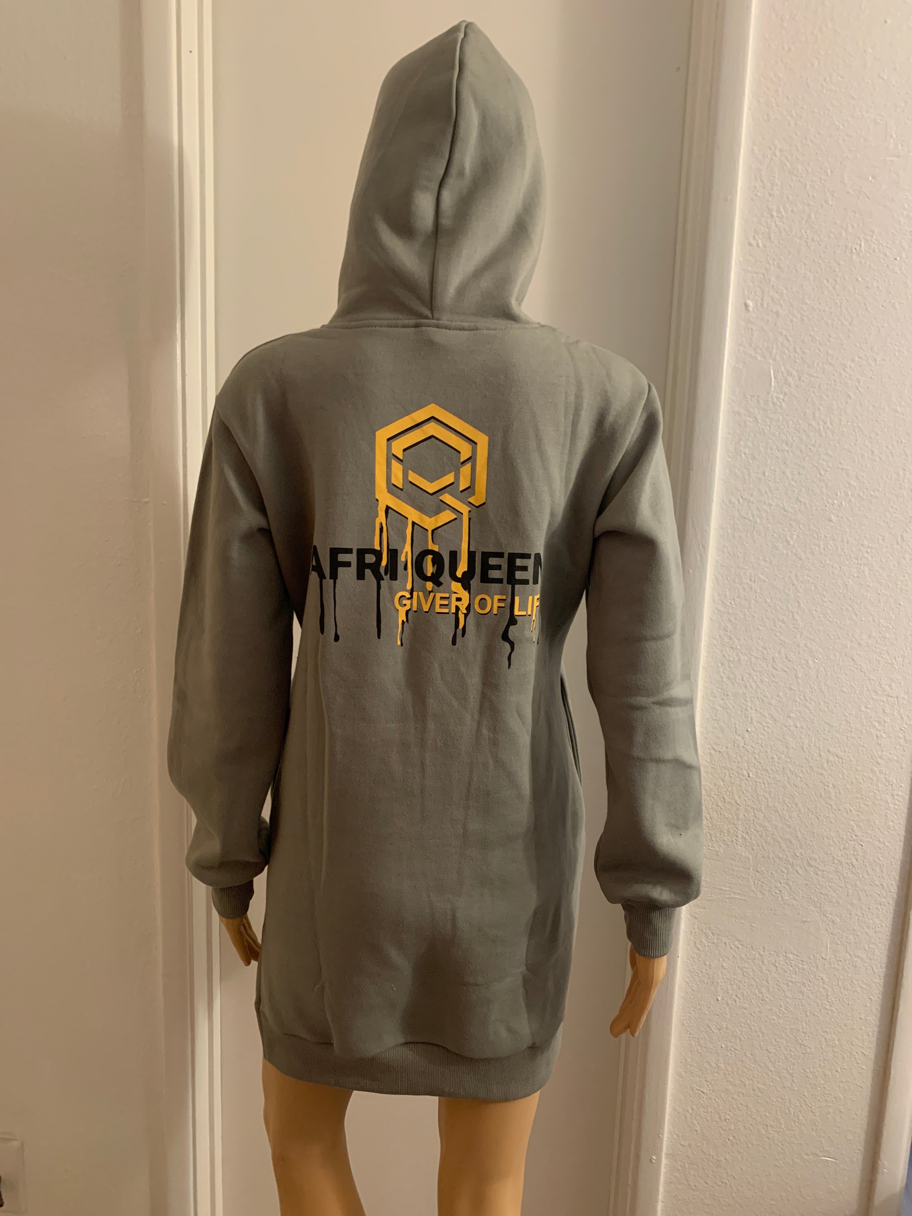 AFRI QUEES HOODIE DRESS