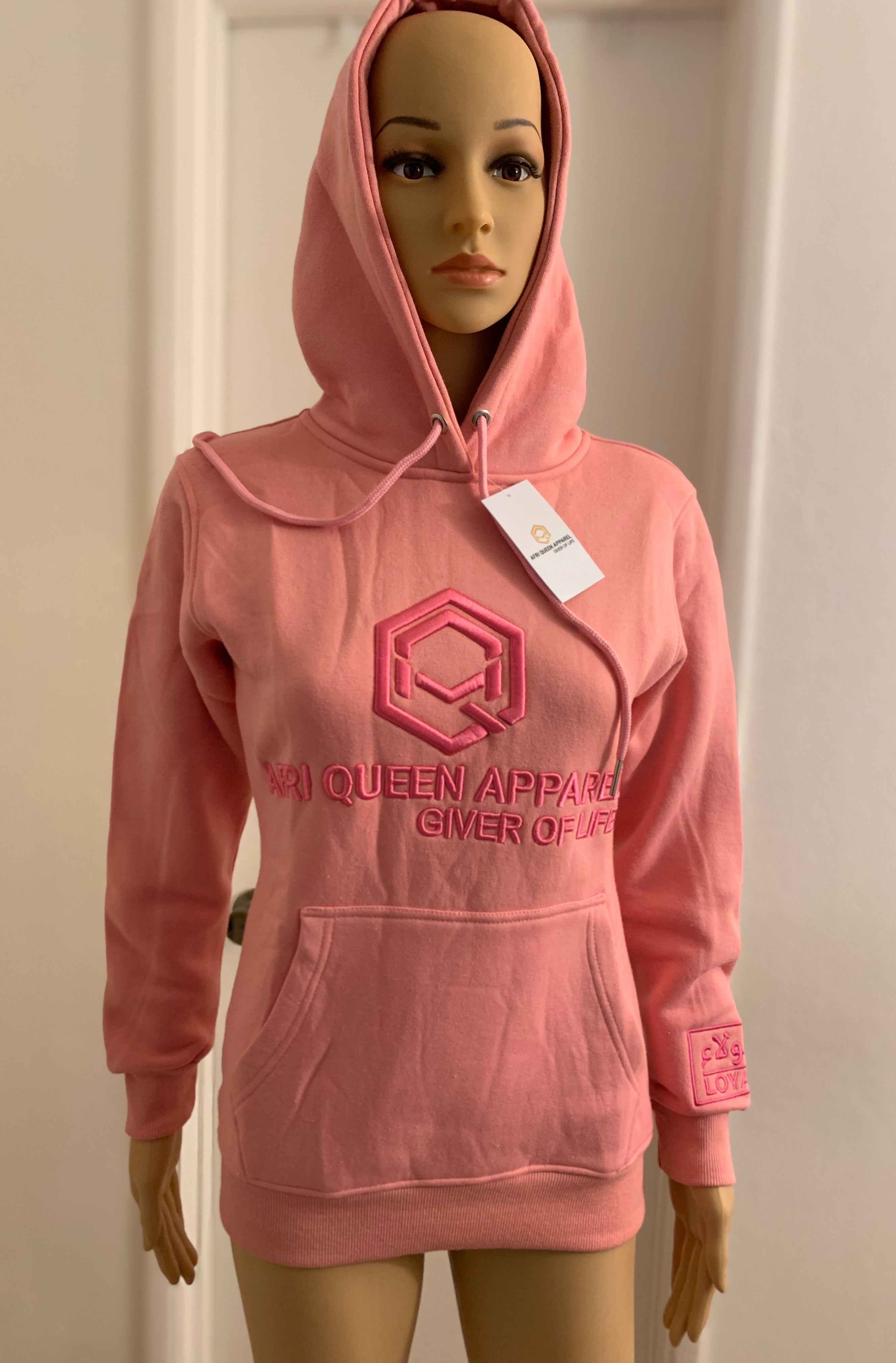 3D EMBROIDERY LADIE'S HOODIE